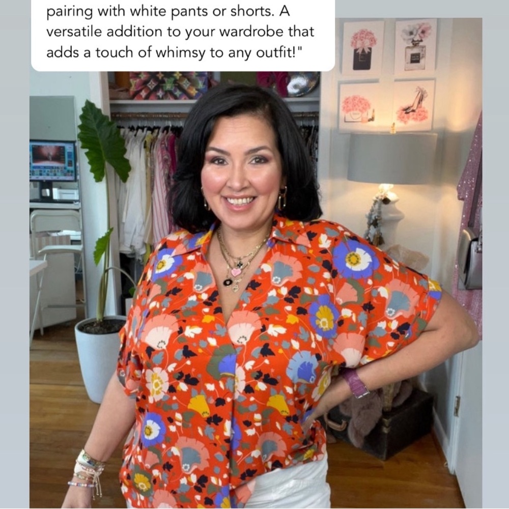 Cabi floral print blouse